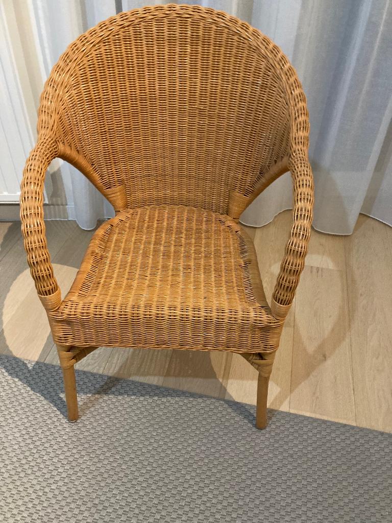 fauteuil en osier, Enlèvement, Utilisé
