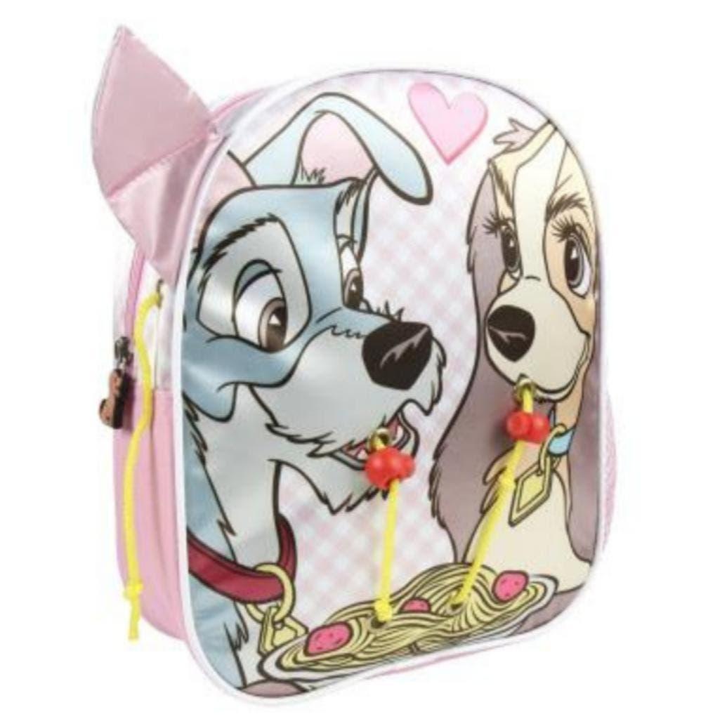 Lady en de Vagebond 3D Rugzak - 31 cm - Disney Rugtas, Neuf, 25 à 40 cm, Enlèvement ou Envoi, Disney ou Dora