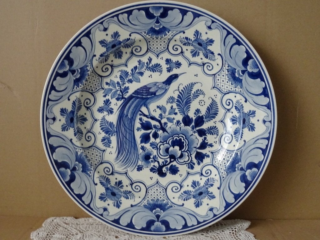 Assiette murale antique Société Céramique Maestricht 38cm, Enlèvement ou Envoi