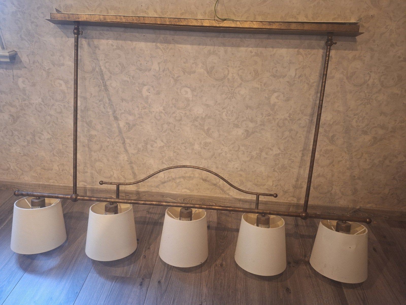 Landelijke lamp woonkamer, Ophalen, Zo goed als nieuw, Metaal, E27 (groot)