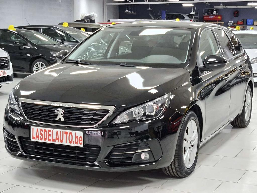 Peugeot 308 1.6HDi Carplay Bluethoot Gps Sensors Cruise Clim, Stof, 4 cilinders, Overige brandstoffen, Zwart