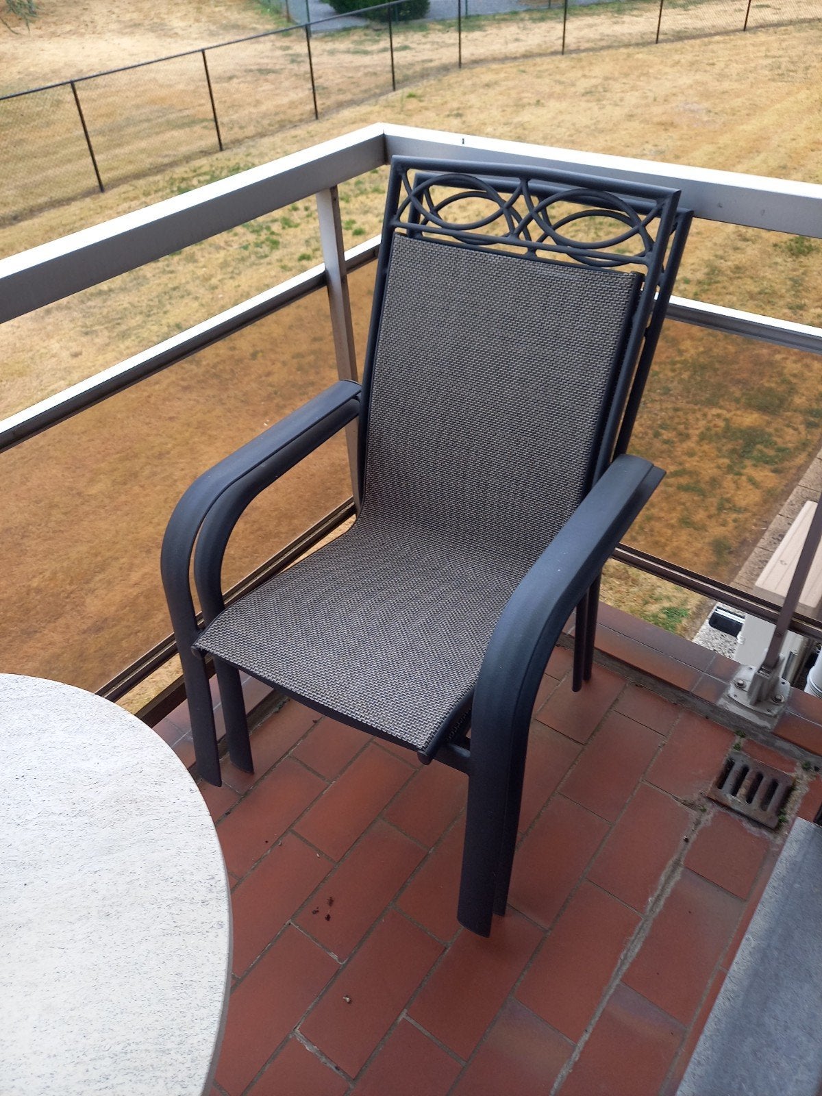 tuin stoelen 4 stuks, Ophalen, Zo goed als nieuw, Metaal, Stapelbaar