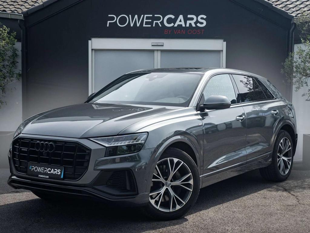 Audi Q8 55 TFSI e Quattro | S Line | Pano | Matrix | Optiek, Auto's, Automaat, Gebruikt, Q8, Leder