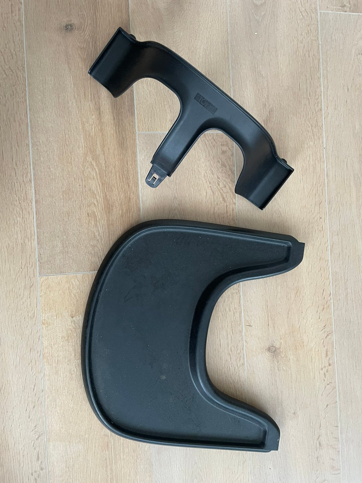 Stokke beugel en tafelblad, Ophalen, Gebruikt, Meegroeistoel, Afneembaar eetblad