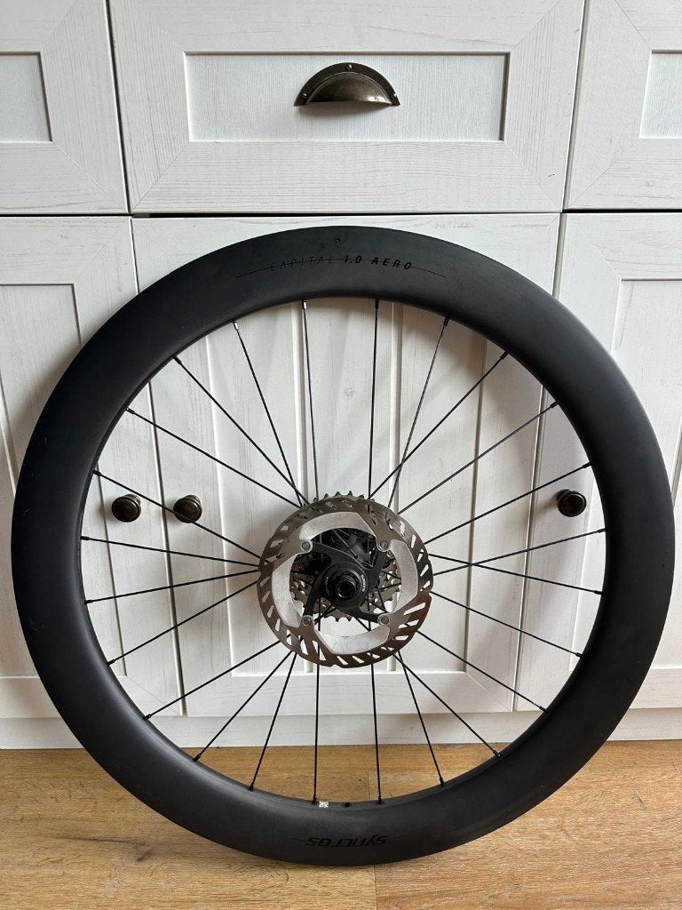 Syncros Capital 1.0 Aero 60mm Carbon Wielset Shimano Body, Fietsen en Brommers, Fietsonderdelen, Gebruikt, Syncros, Racefiets