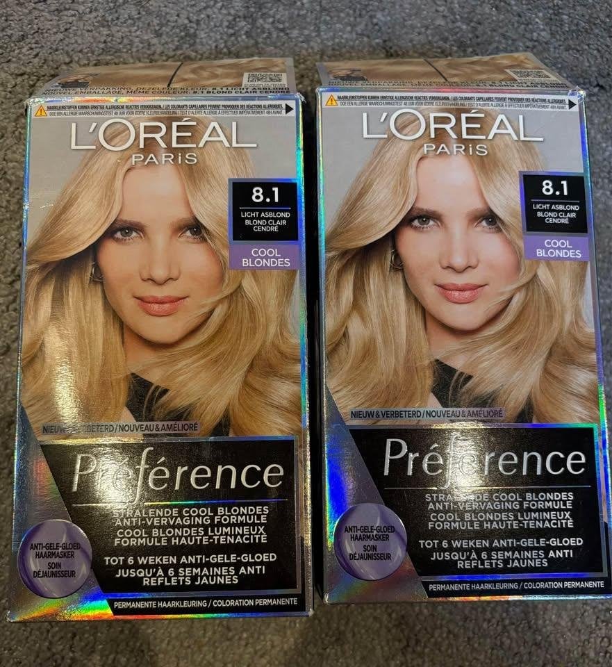 L'Oréal Paris Préférence Cool Blondes 8.1 Licht Asblond, Ophalen of Verzenden, Nieuw
