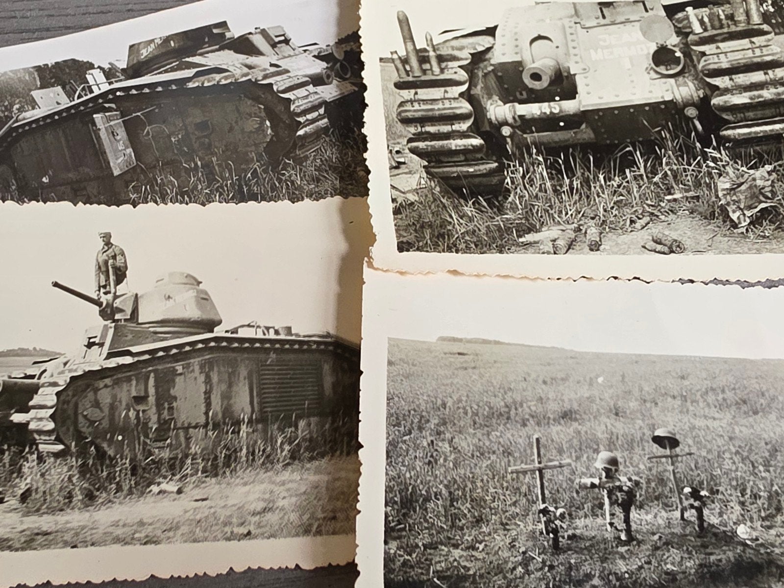 Char français Renault Char B1 bis 1940 JEAN MERMOZ No 445, Collections, Enlèvement ou Envoi