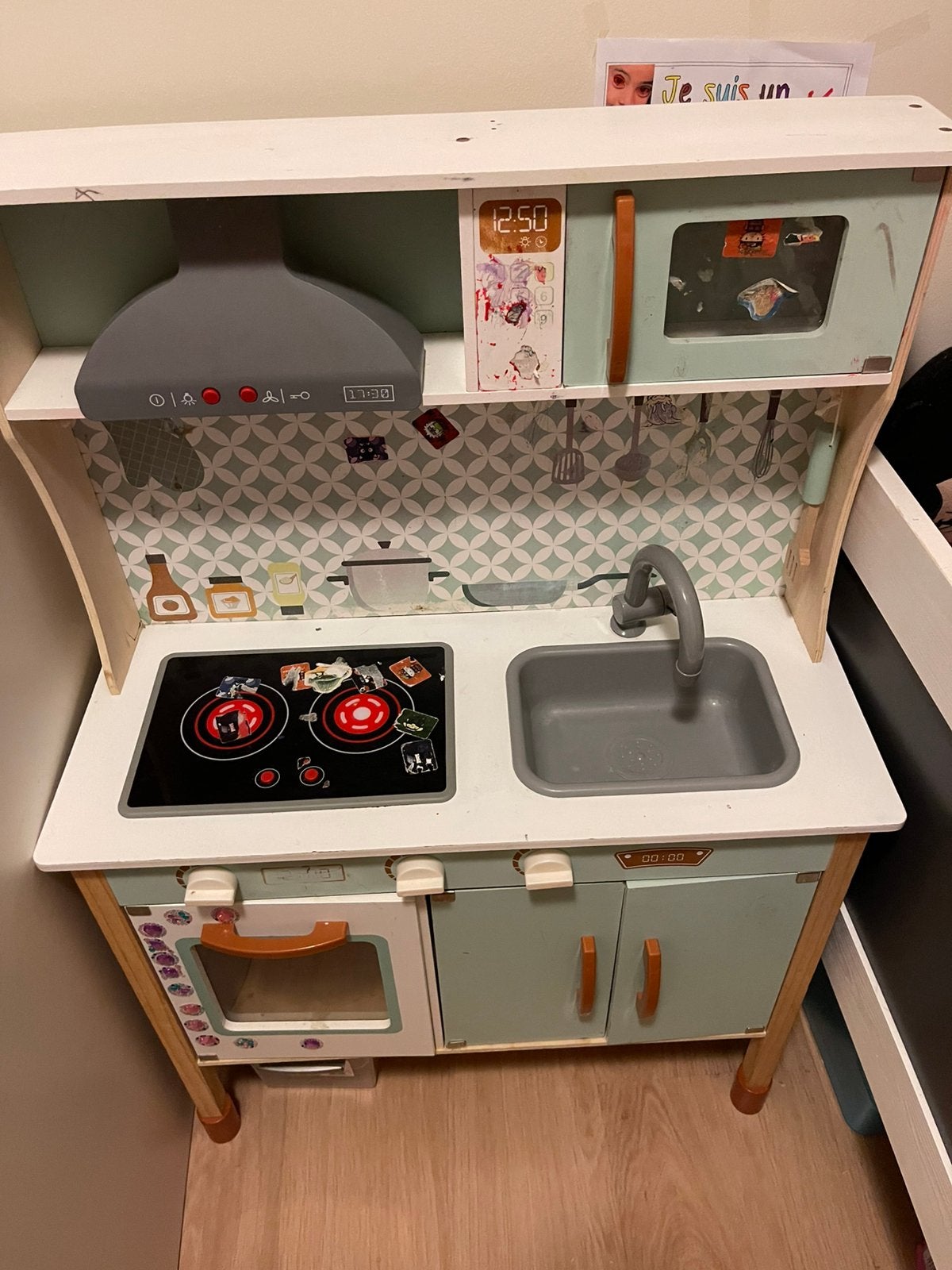 Cuisine pour enfant, Enlèvement ou Envoi, Utilisé, Bois, Jouer à la cuisine