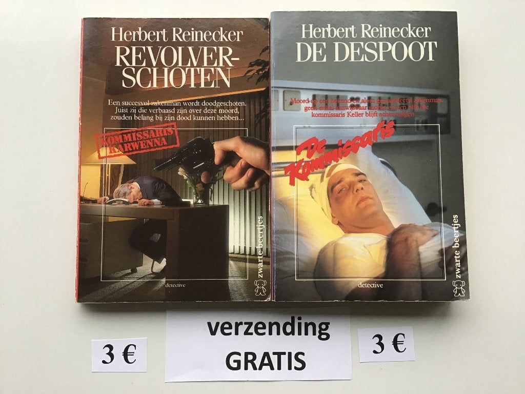 2 detective boekjes van Herbert Reinecker met gratis verzend, Ophalen of Verzenden, Zo goed als nieuw