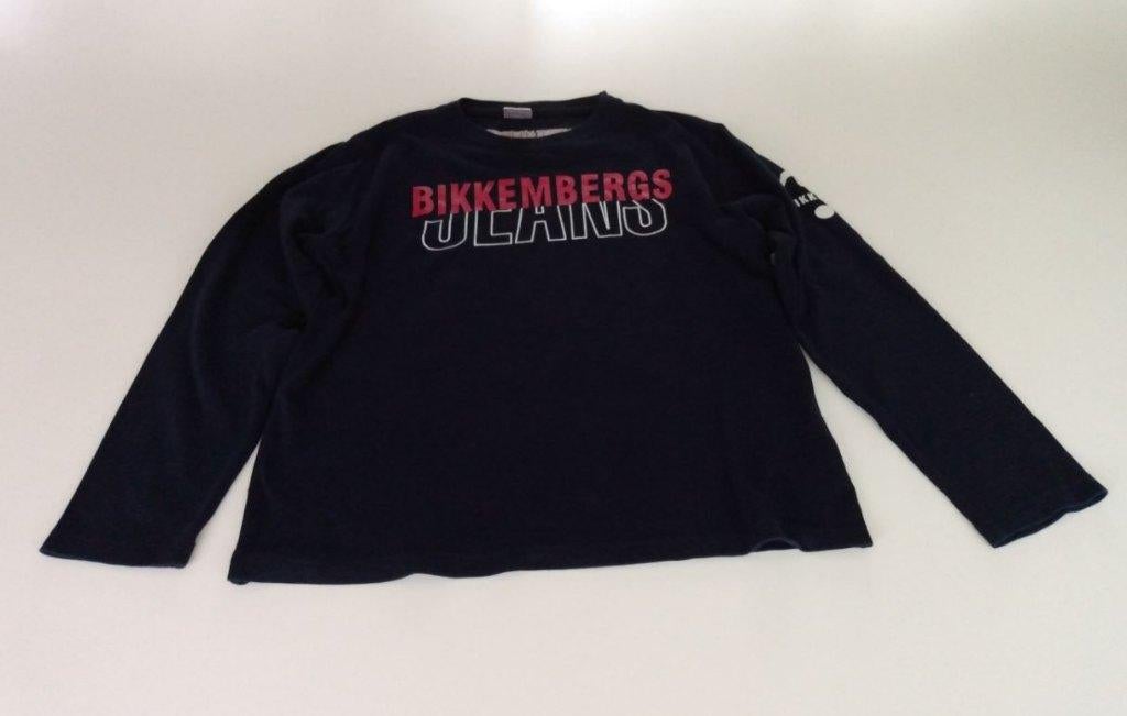 Bikkembergs Jeans - Donkerblauw T-Shirt lange mouwen (M-L), Vêtements | Hommes, Enlèvement ou Envoi, Comme neuf, Bleu, Taille 48/50 (M)