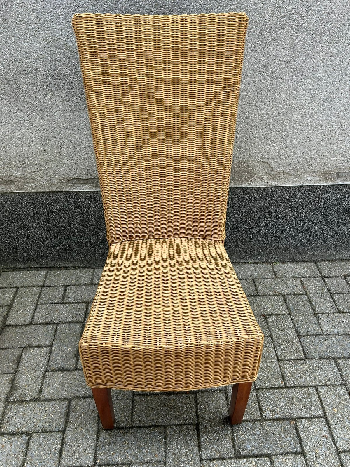 6 stoelen rotan, Ophalen, Zo goed als nieuw