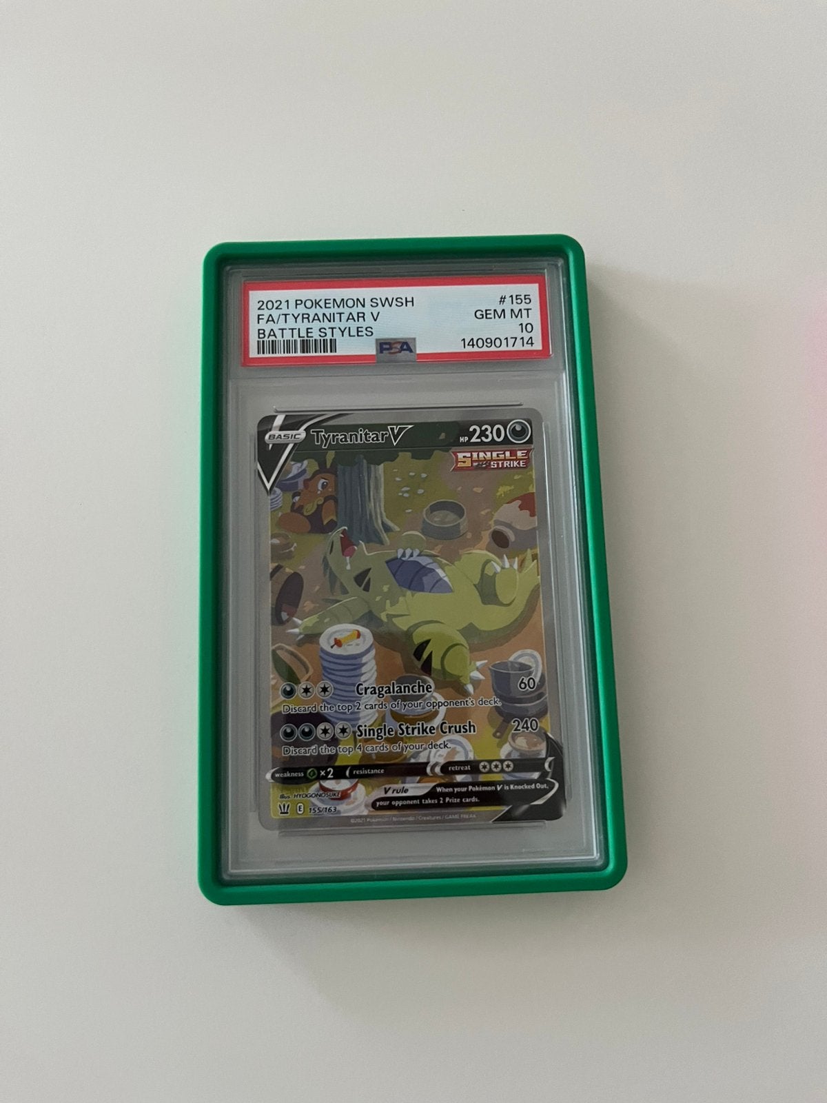 Tyranitar psa 10, Ophalen of Verzenden, Zo goed als nieuw