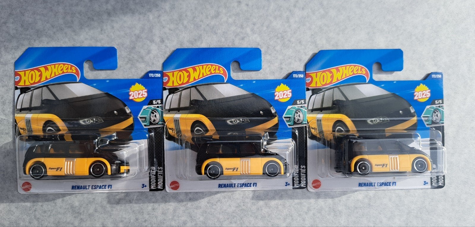 3x Renault espace F1 hotwheels, Enlèvement ou Envoi, Comme neuf, Voiture