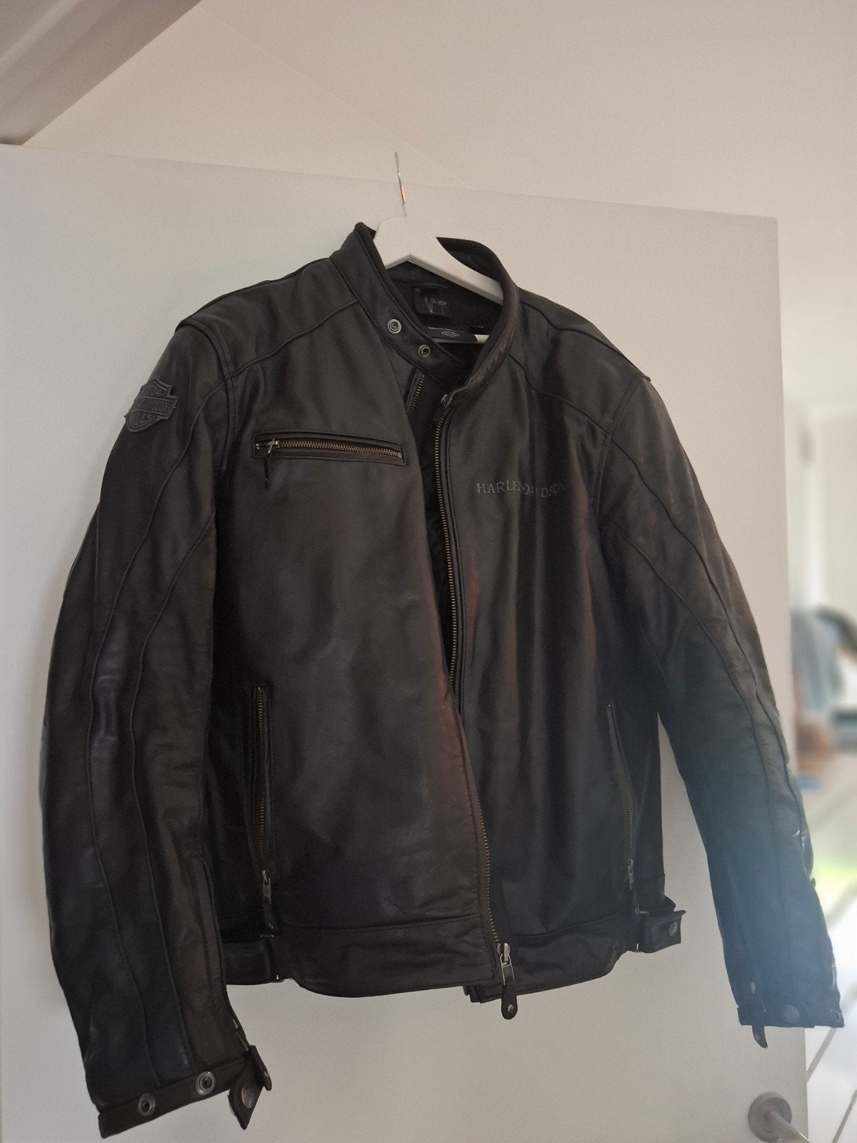 Leren jas Harley-Davidson met protectoren maat XL, Motoren, Ophalen, Harley-Davidson, Dames, Jas | leer
