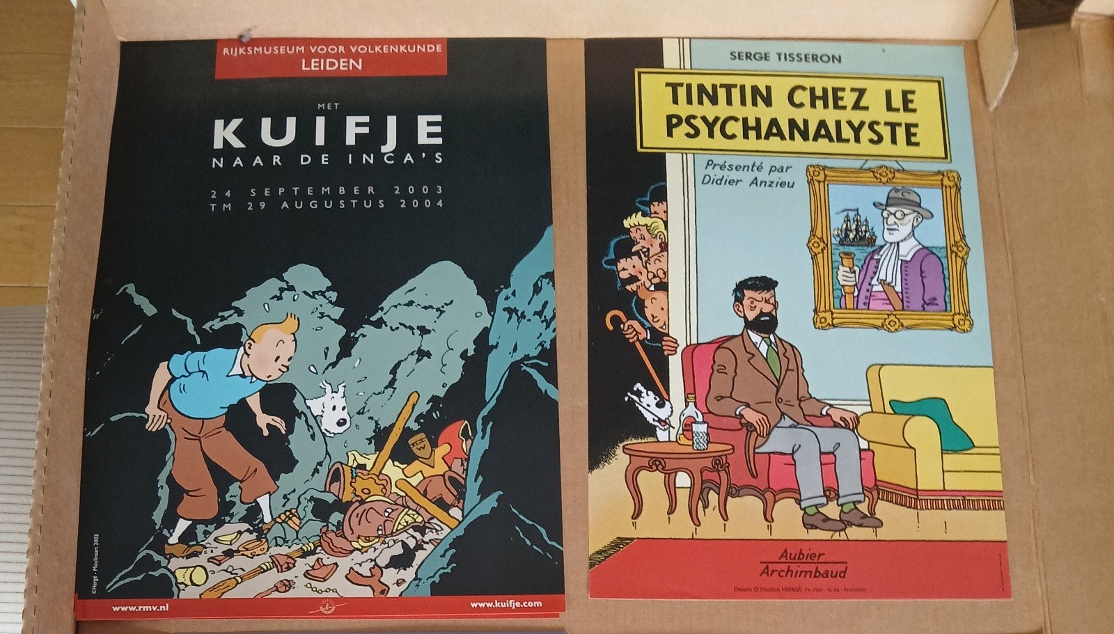 Affiches Tintin Hergé (vente à la pièce), Enlèvement