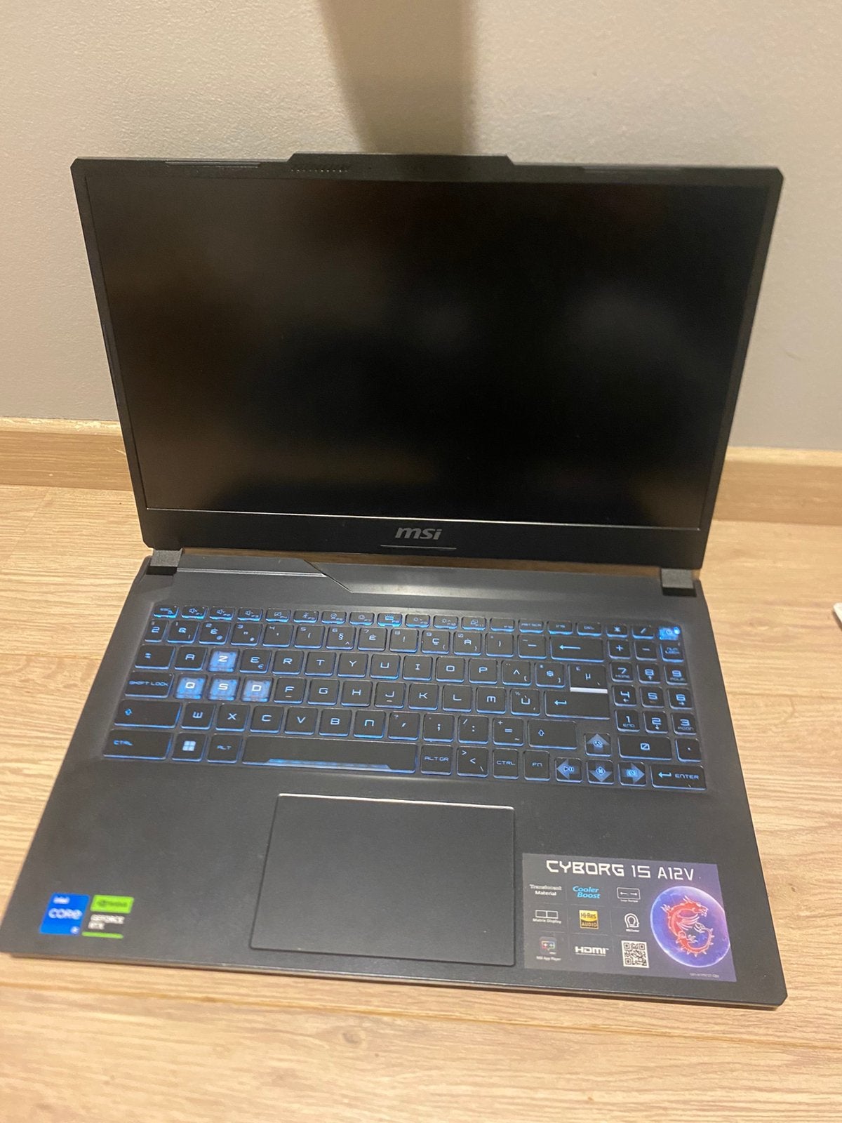 Msi cyborg 15 gaming laptop, Informatique & Logiciels, Enlèvement ou Envoi, Comme neuf, Gaming, SSD