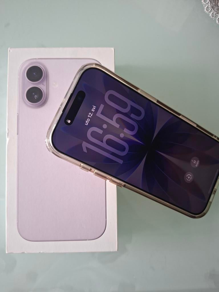 iPhone 17 256GB Paars - 100% batterij - perfecte staat, Paars, Zo goed als nieuw, Zonder simlock, 100 %