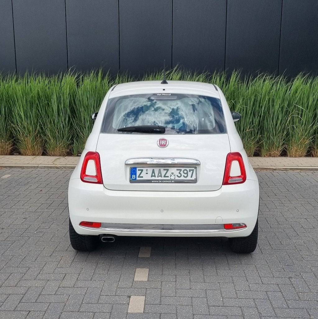 Fiat 500 Full option Pano/Leer/Navi/Airco etc, Auto's, Fiat, 88 g/km, Wit, Bedrijf, Handgeschakeld
