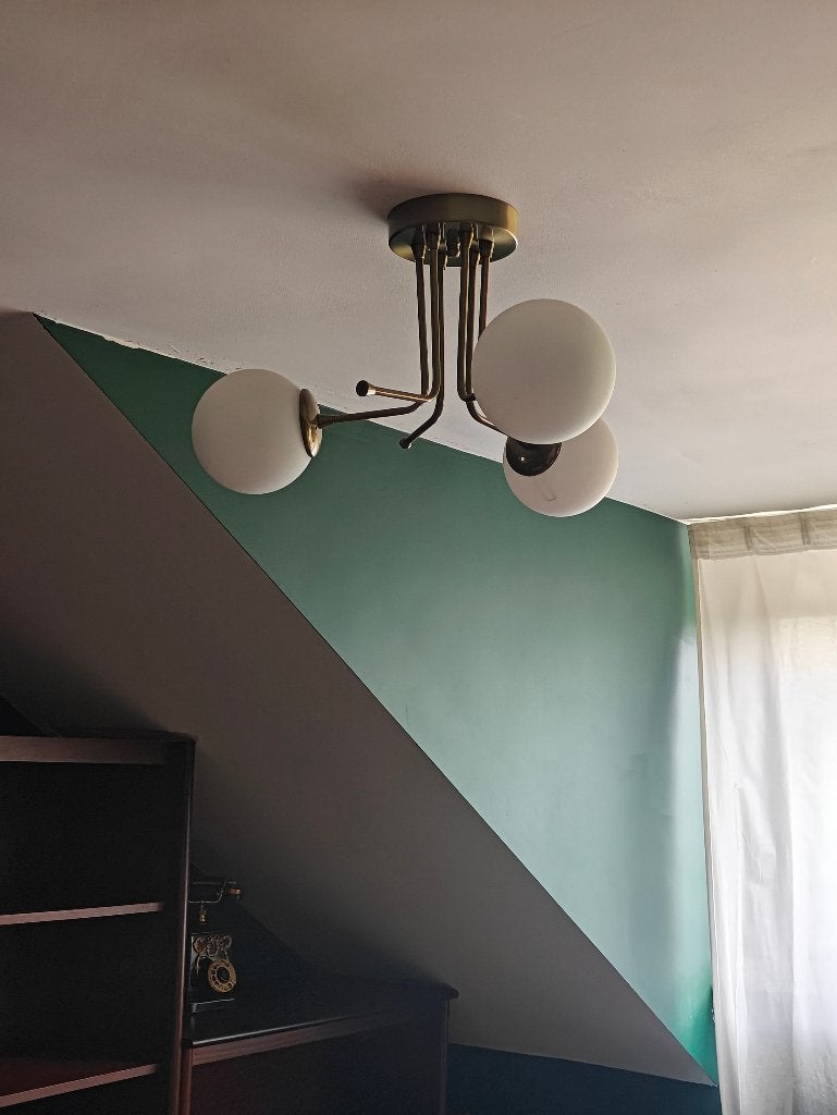 Plafondlamp, Ophalen, Vintage, Zo goed als nieuw, Plafondlamp