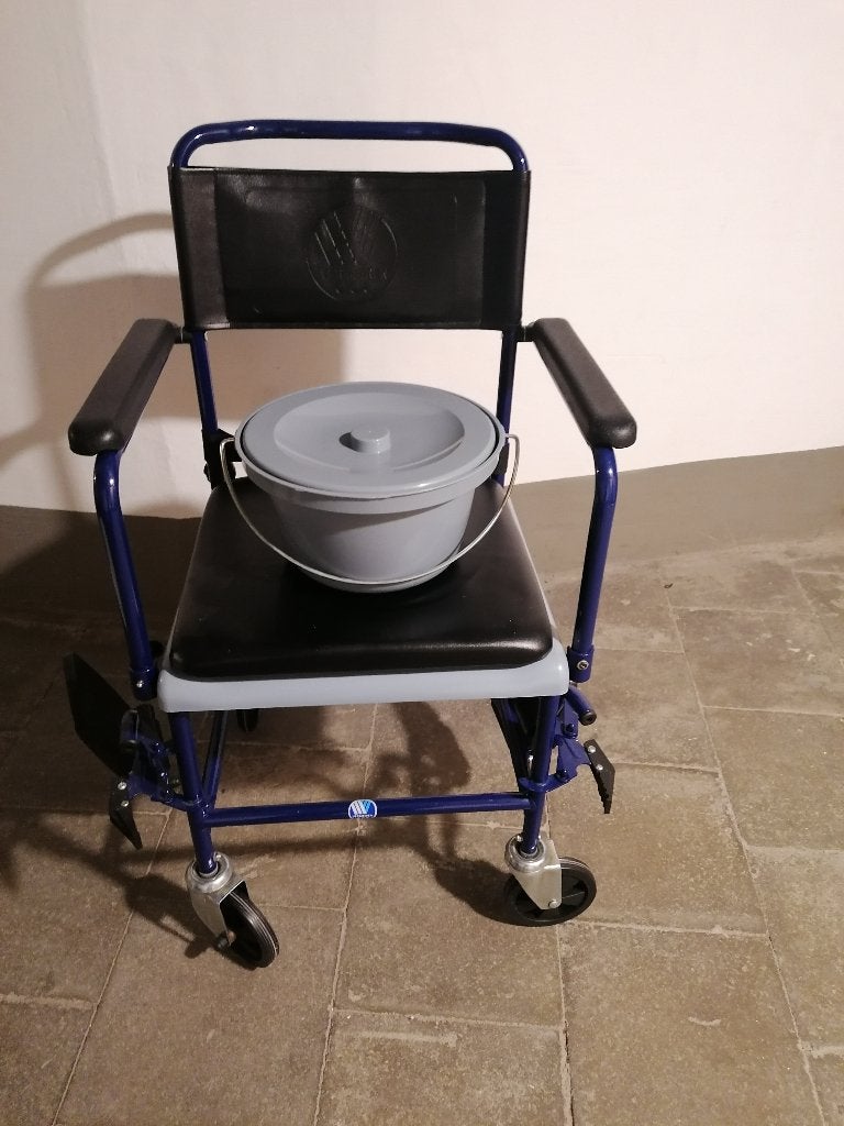 Verrijdbare toiletstoel, Enlèvement, Utilisé