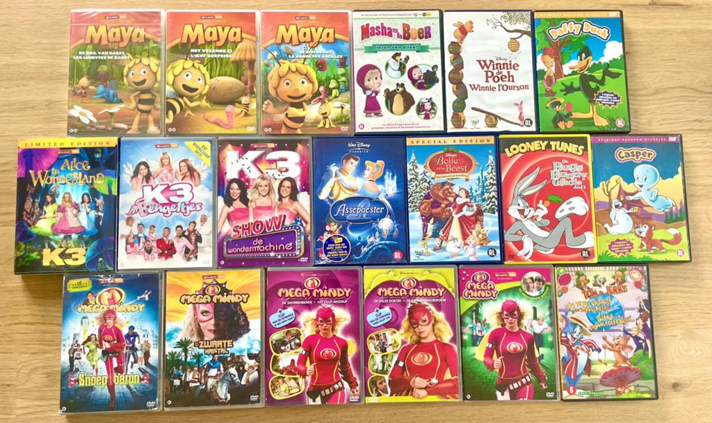 Kinder/kleuter/peuter- DVD’s in goede staat, Alle leeftijden, Overige genres, Ophalen of Verzenden, Zo goed als nieuw
