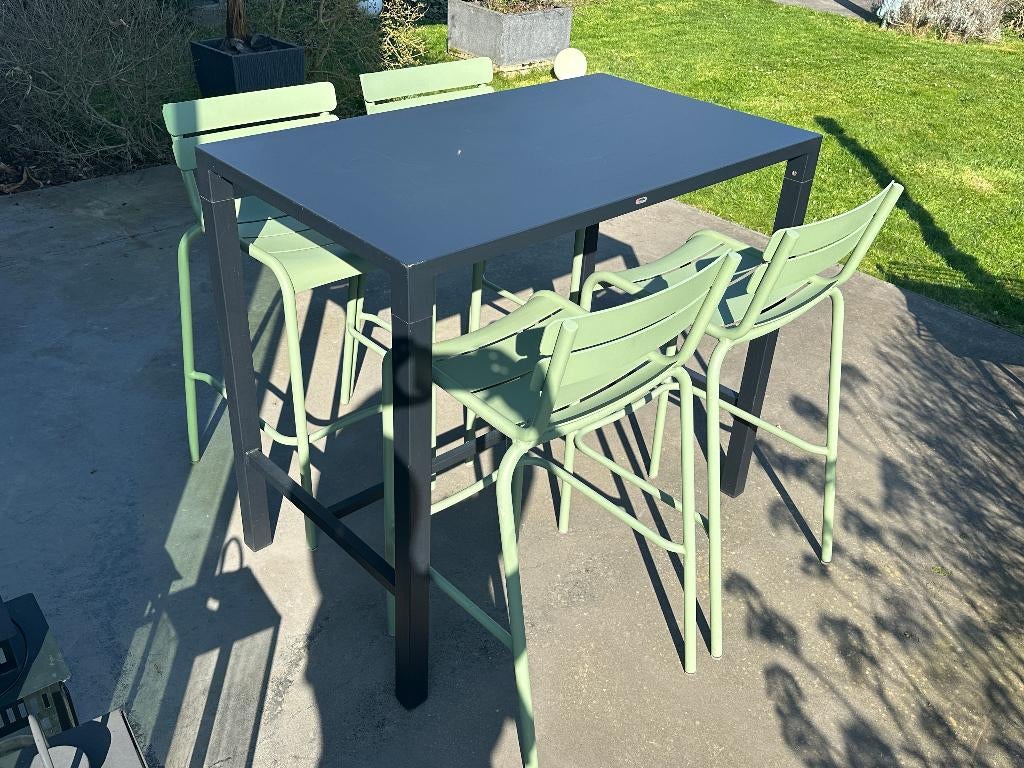 HOGE TUINTAFEL EMU, Tuin en Terras, Ophalen, Zo goed als nieuw, Rechthoekig, Aluminium