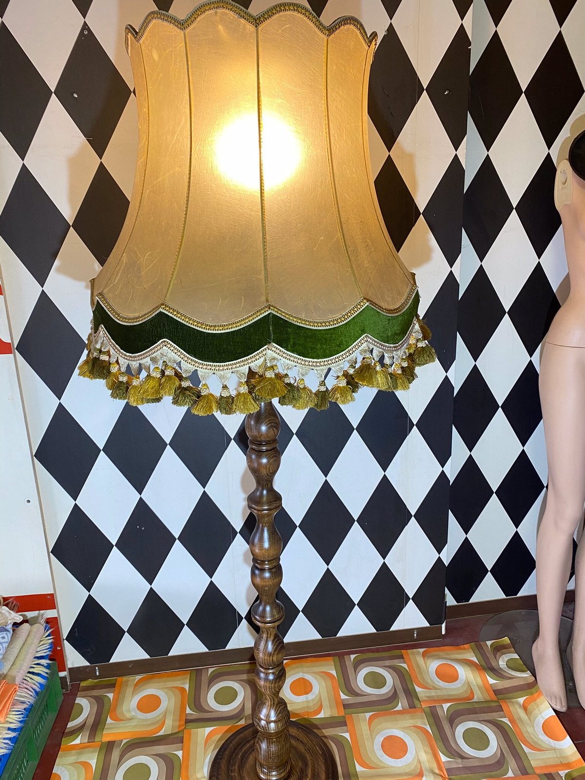 Lampe sur pied vintage, Enlèvement, Utilisé