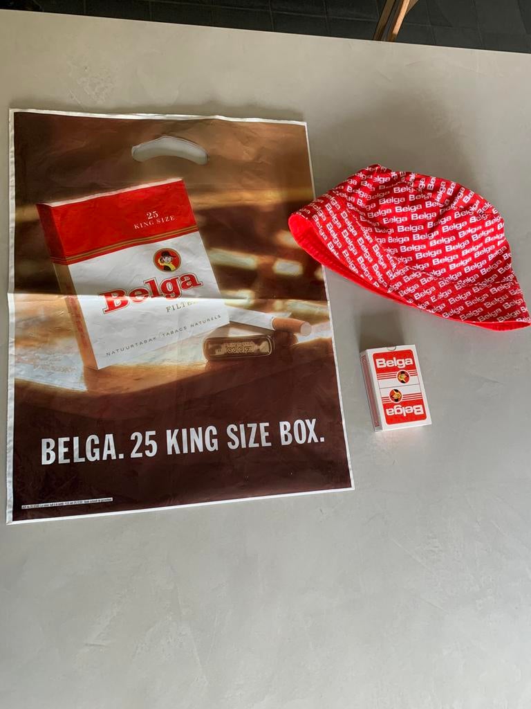 Lot de publicités tabac Belga rétro/vintage tabac, Enlèvement ou Envoi