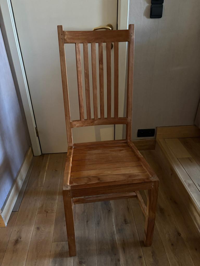 Teak Stoelen 6 Stuks, Ophalen, Gebruikt, Bruin, Teak