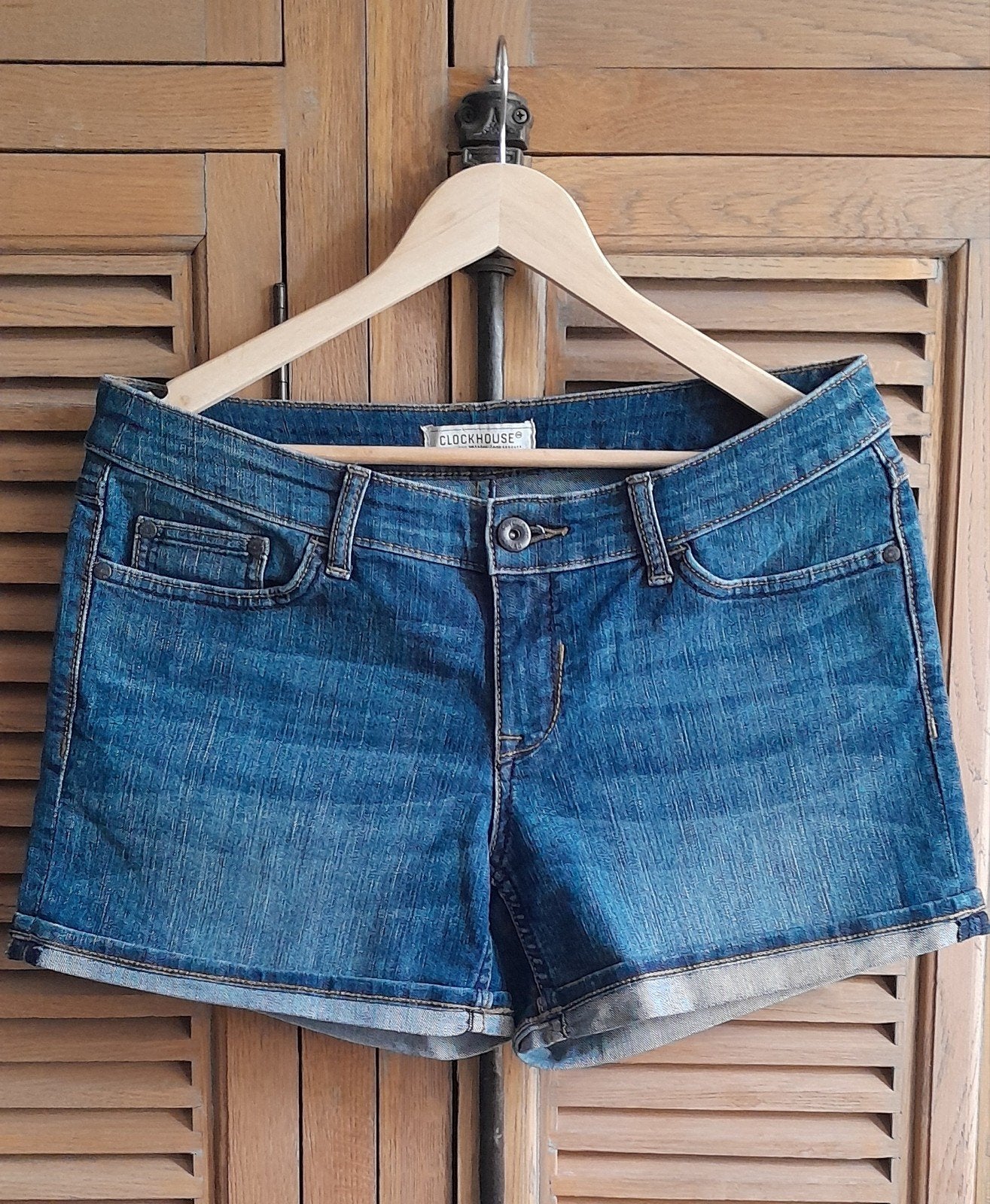 Prachtige korte broek large...Clockhouse, Blauw, Ophalen of Verzenden, Zo goed als nieuw, Clockhouse