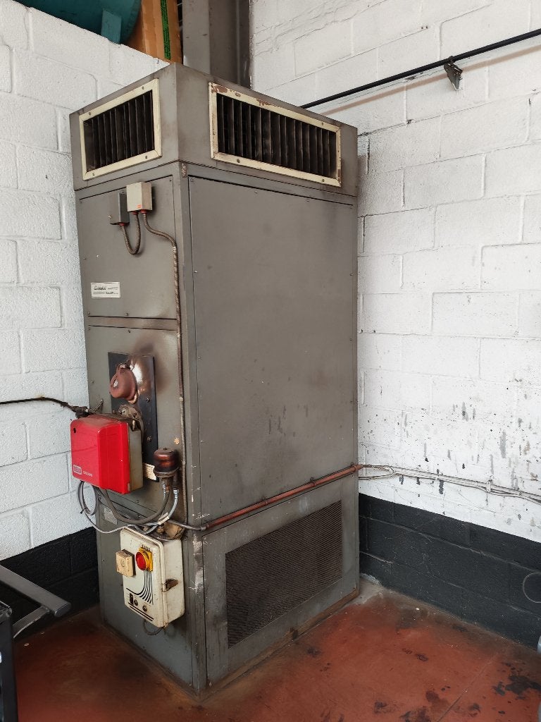 Industriële verwarmer met mazout ton, Ophalen, Gebruikt