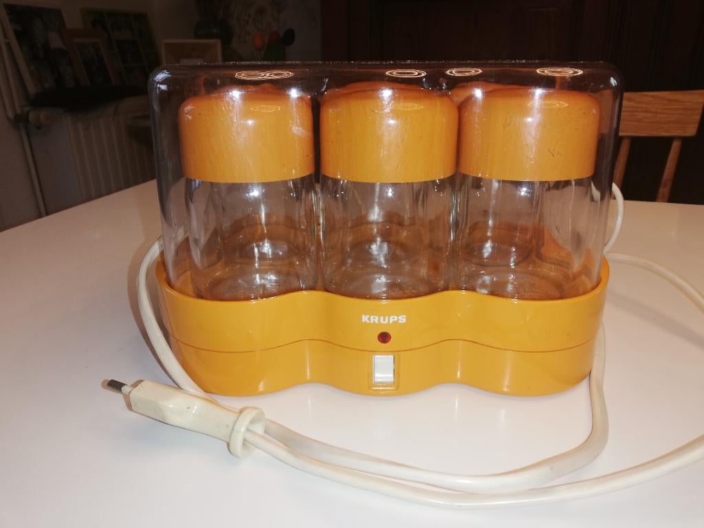 Krups vintage yoghurtmaker, Ophalen, Gebruikt, Glas