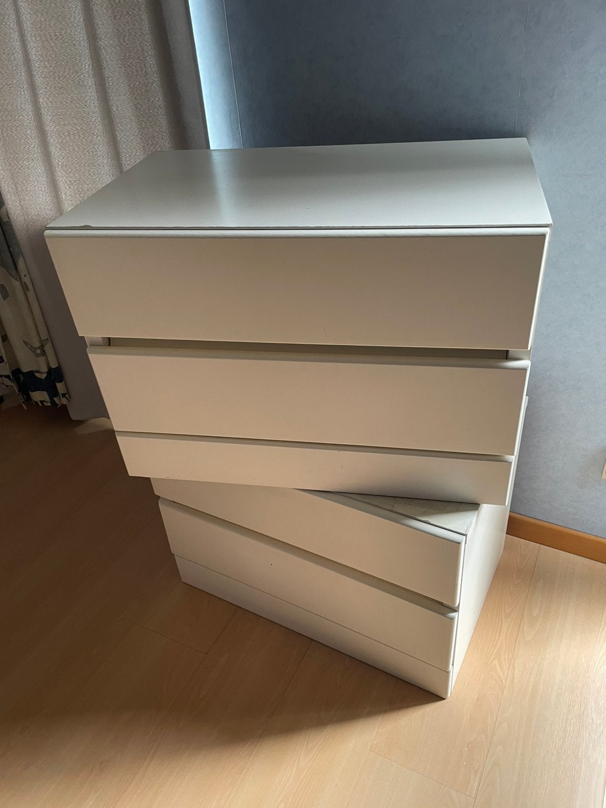 GRATIS twee witte ladekasten - stapelbaar, Huis en Inrichting, Ophalen, Gebruikt, 50 tot 100 cm, 25 tot 50 cm