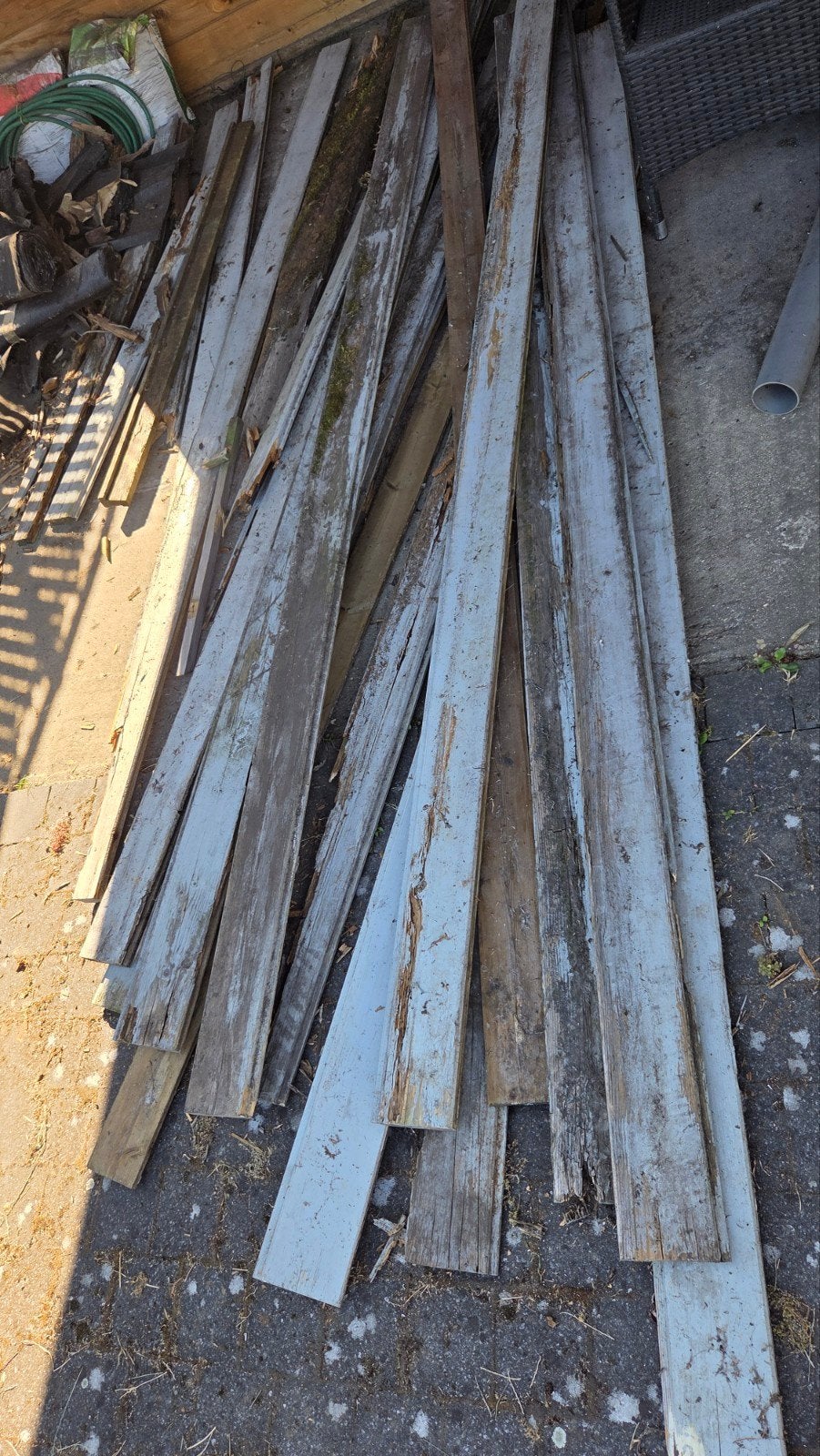 oud houtafval, Tuin en Terras, Ophalen