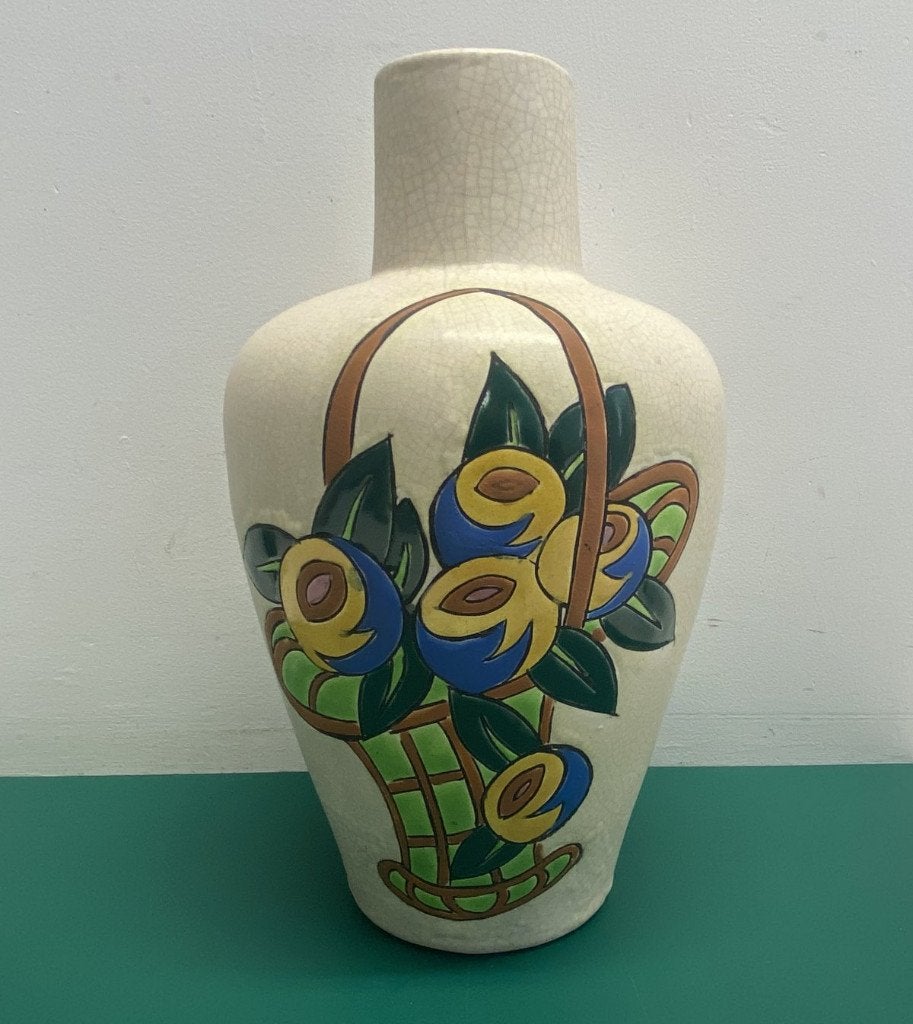 Céramique de Bruxelles - Chevallier - Art Deco vaas, Antiek en Kunst, Ophalen of Verzenden