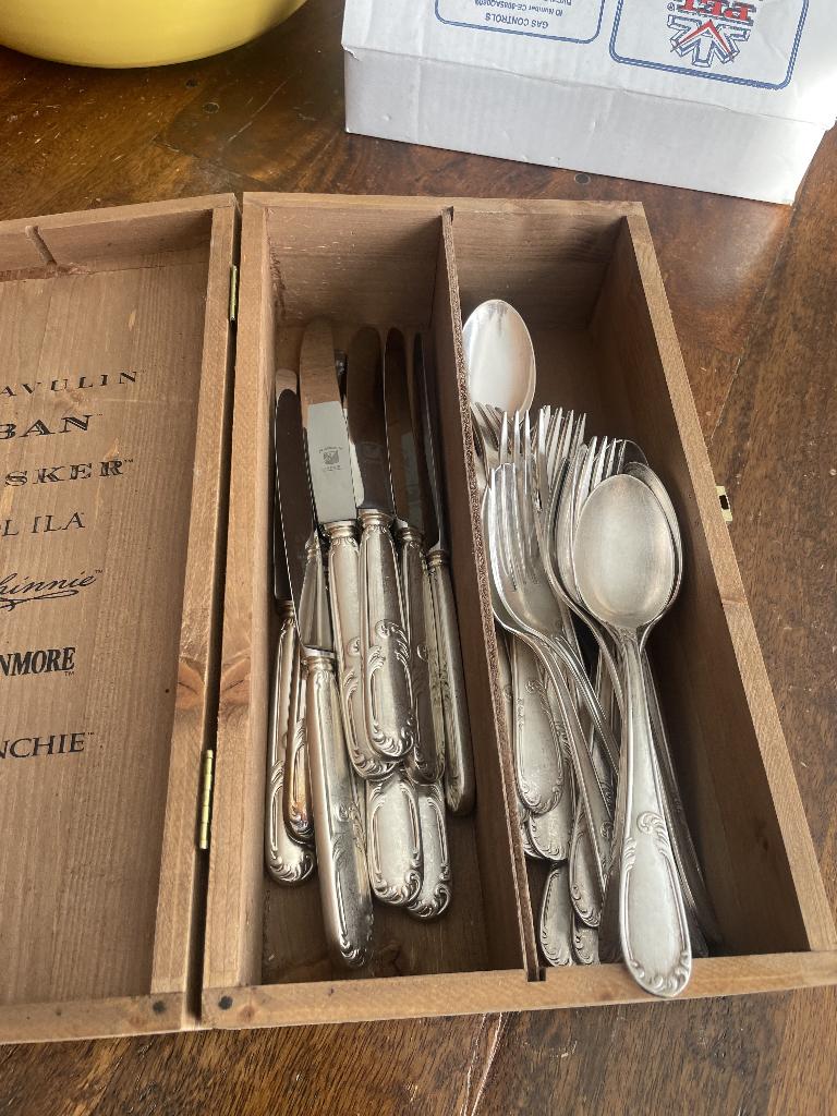 Service à couvert en argent en parfait état, Antiquités & Art, Enlèvement
