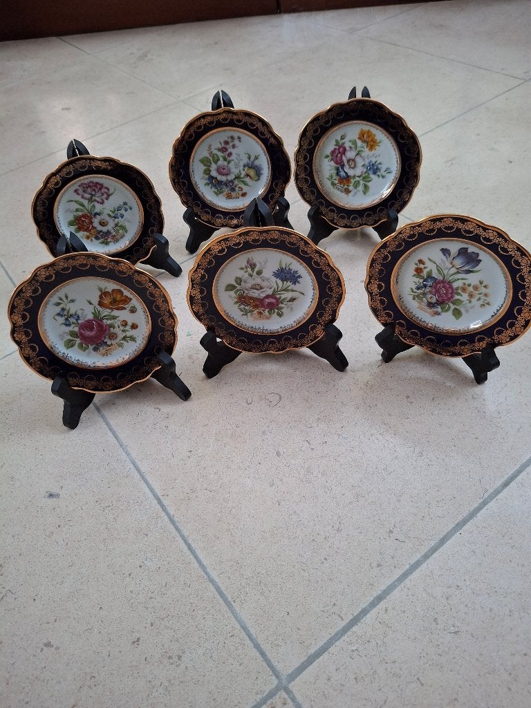 6 porseleinen bordjes, Enlèvement