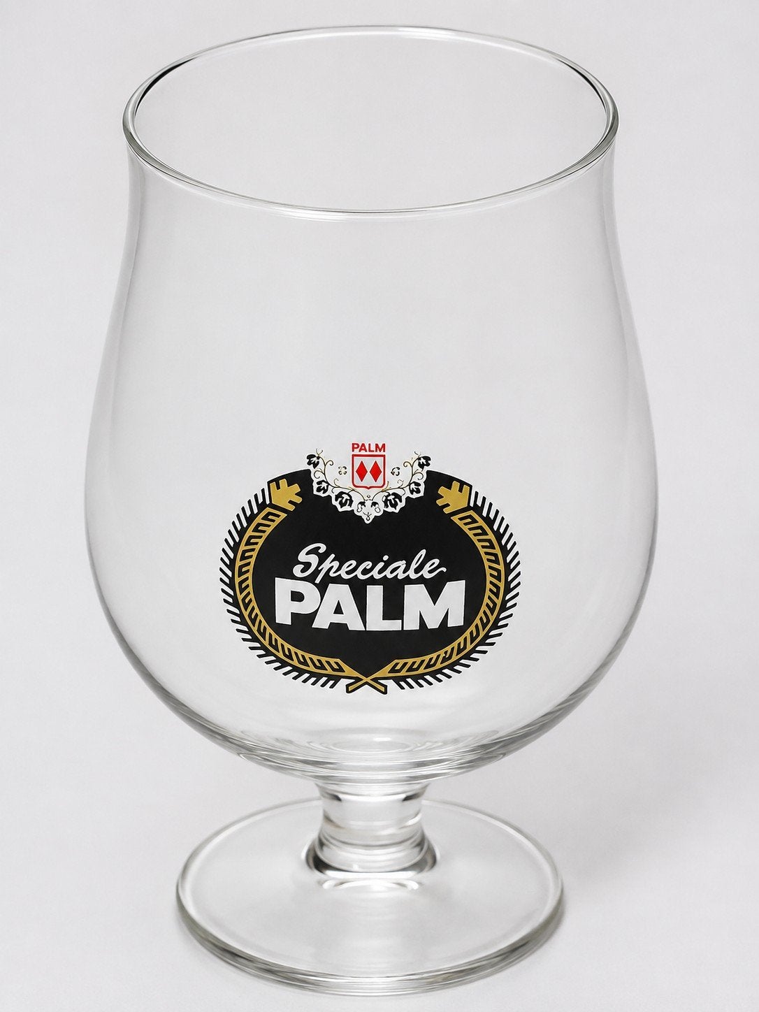 Vintage Speciale PALM bierglas – oud zwart/goud logo, Ophalen of Verzenden, Palm