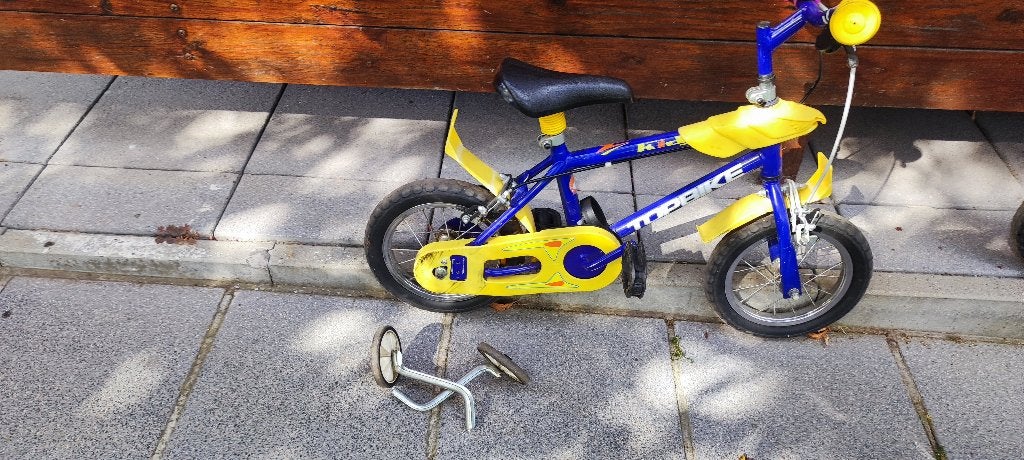 Fiets 12 inch met zijwieltjes, Fietsen en Brommers, Ophalen, Gebruikt, Minder dan 16 inch, Zijwieltjes