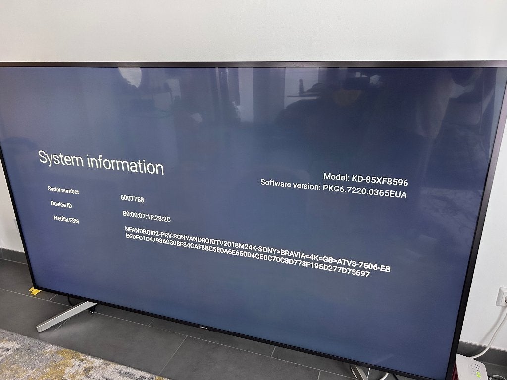 TV Sony BRAVIA 85, TV, Hi-fi & Vidéo, Télévisions, LCD, Comme neuf, 100 cm ou plus, Sony