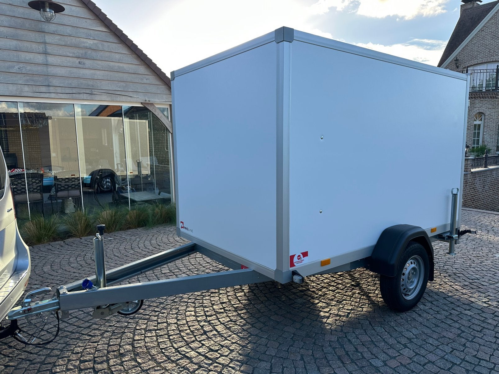 Aanhangwagen gesloten ongeremd 750kg nieuwstaat! Zie foto’s, Auto diversen, Ophalen, Zo goed als nieuw