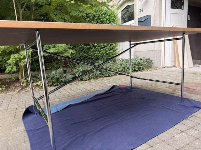 2 piètements de table design Eiermann 2, Maison & Meubles, Bureaux, Utilisé, Autres types, Autres marques, Moderne, Métal, Argent