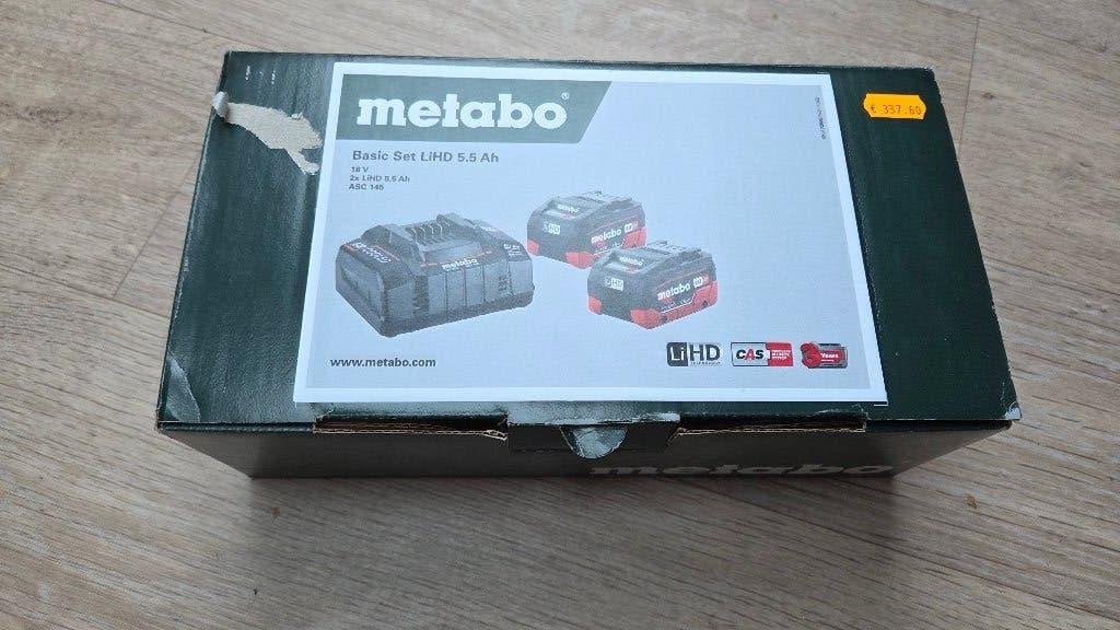 METABO-batterijen en snellader, Doe-het-zelf en Bouw, Gereedschap | Machine-onderdelen en Toebehoren, Ophalen, Nieuw