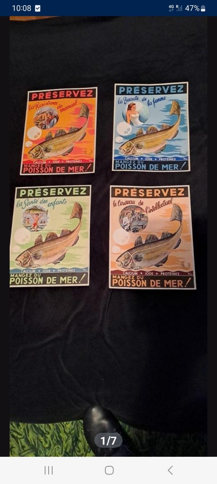 4 x affiche Ray Muss, Ophalen, Zo goed als nieuw