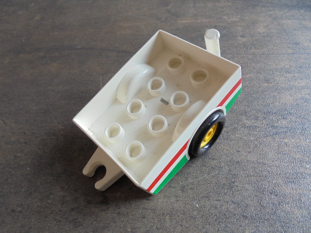 Lego Duplo Trailer with Hitch Ends (zie foto's), Ophalen of Verzenden, Gebruikt, Losse stenen, Duplo