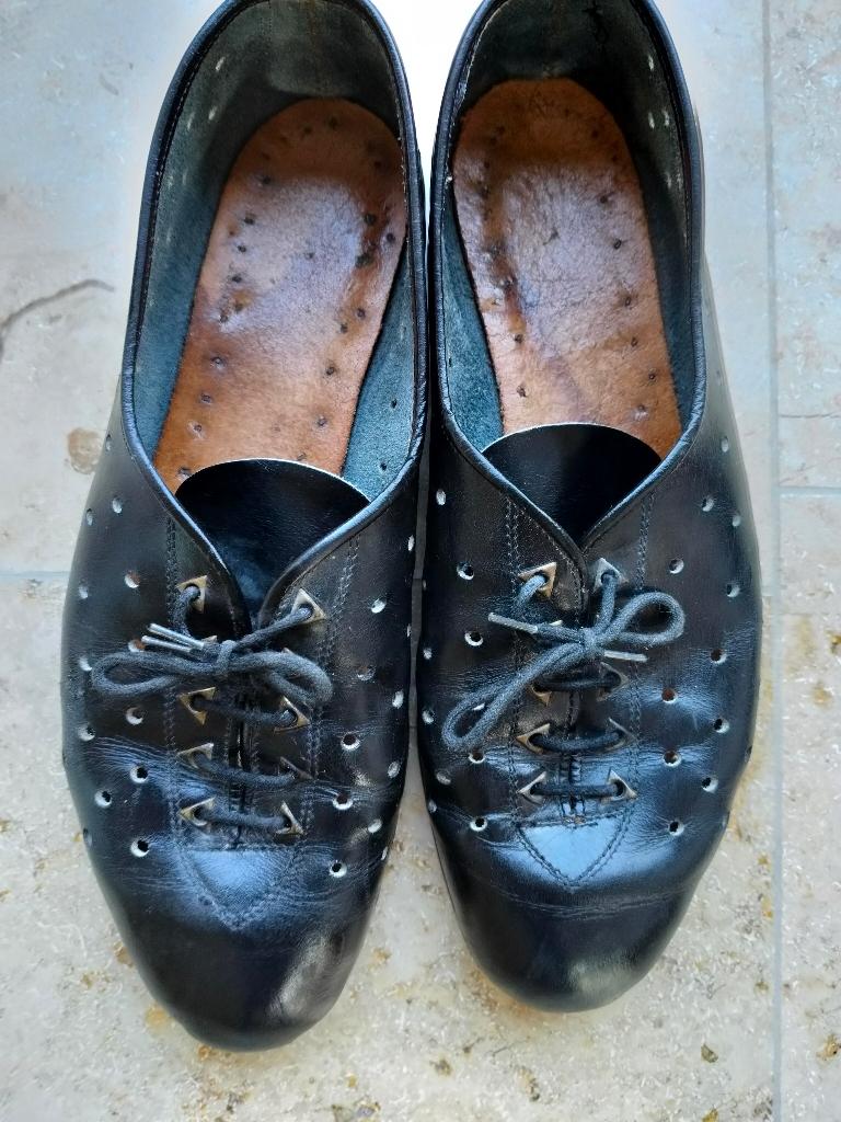 Retro fietsschoenen, Fietsen en Brommers, Ophalen, Gebruikt