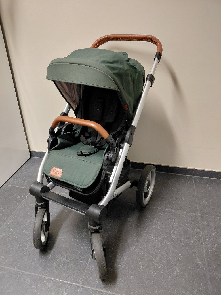 Complete set kinderwagen Mutsy Nio pine green, Gebruikt, Luchtbanden, Mutsy, Ophalen