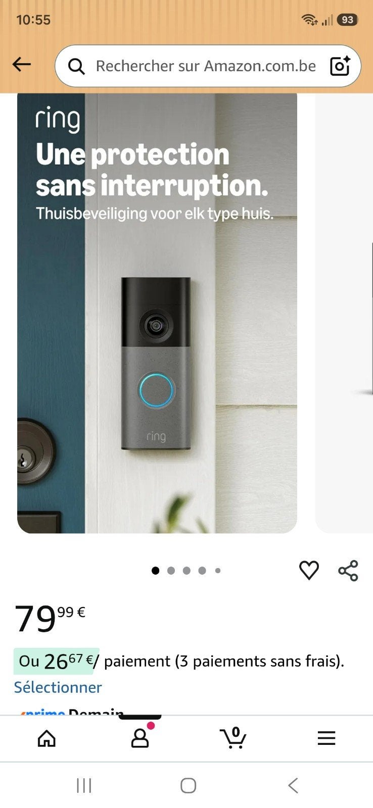 A vendre sonnette intelligente, Maison & Meubles, Enlèvement ou Envoi
