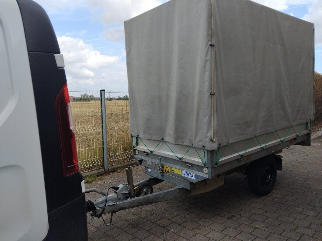 Professionele kiepwagen, Ophalen, Gebruikt