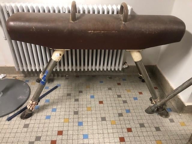 vintage Turnpaard  turntoestel, Sport en Fitness, Turnen, Ophalen, Gebruikt, Materiaal